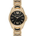 Michael Kors Whitney Quartz Black Dial Two Tone Steel Strap  Watch For Women - MK6743