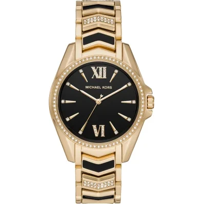 Michael Kors Whitney Quartz Black Dial Two Tone Steel Strap  Watch For Women - MK6743