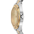 Michael Kors Lennox Three-Hand Gold Dial Two Tone Steel Strap Watch For Women  - MK6988