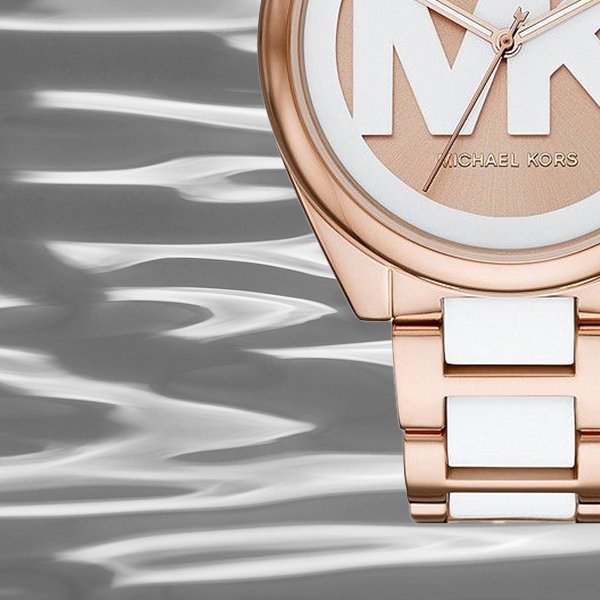 Michael Kors Janelle Three Hand Rose Gold Dial Two Tone Steel Strap Watch For Women - MK7134