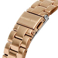 Michael Kors Lennox Three Hand Rose Gold Dial Rose Gold Steel Strap Watch For Women - MK7230