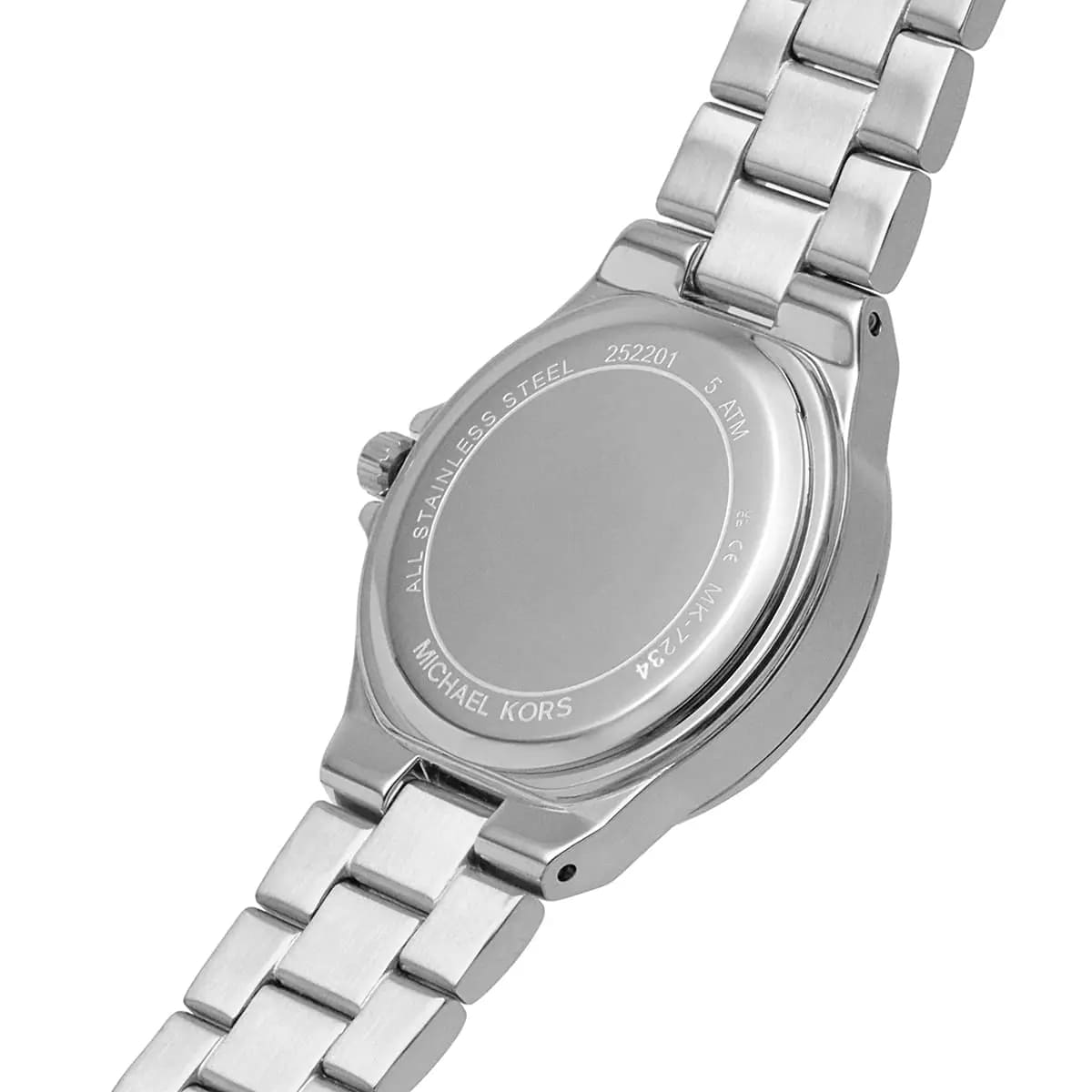 Michael Kors Lennox Quartz Silver Dial Silver Steel Strap Watch For Women - MK7234