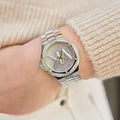 Michael Kors Lennox Quartz Silver Dial Silver Steel Strap Watch For Women - MK7234