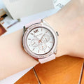 Michael Kors Jessa Quartz Silver Dial Pink Silicone Strap Watch For Women - MK7268