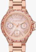 Michael Kors Mini Camille Multifunction Rose Gold Dial Rose Gold Steel Strap Watch For Women - MK7273