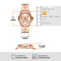 Michael Kors Brynn Analog Rose Gold Dial Rose Gold Steel Strap Watch For Women - MK7318