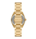 Michael Kors Janelle Quartz Gold Dial Gold Steel Strap Watch For Women - MK7381