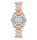 Michael Kors Janelle Silver Dial Two Tone Steel Strap Watch For Women - MK7383