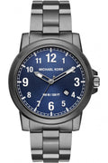 Michael Kors Paxton Analog Blue Dial Grey Steel Strap Watch For Men - MK8499