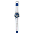 Michael Kors Brecken Chronograph Blue Dial Two Tone PVC Strap Watch For Men - MK8950