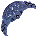 Michael Kors Hutton Chronograph Blue Dial Blue Steel Strap Watch For Men - MK9088