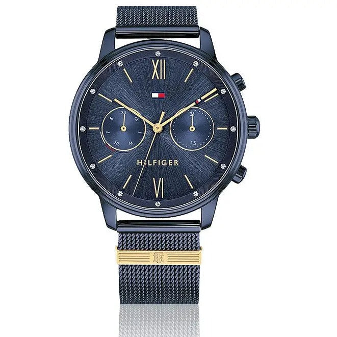 Tommy Hilfiger Blake Quartz Blue Dial Blue Mesh Bracelet Watch for Men - 1782305