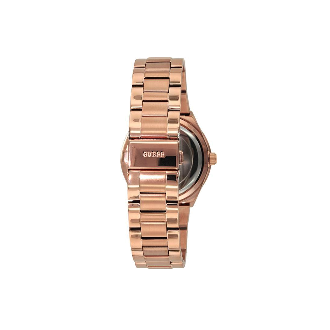 Guess Mini Spectrum Quartz Rose Gold Dial Rose Gold Steel Strap Watch For Women - W0122L3