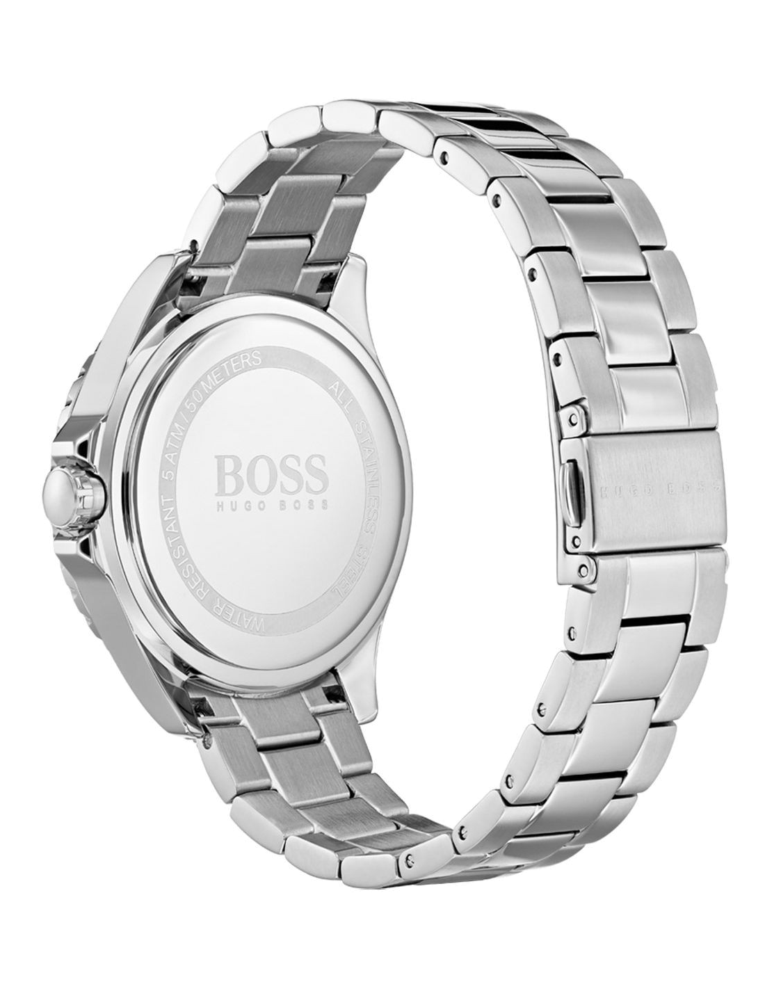 Hugo Boss Premiere Rose Gold Dial Silver Steel Strap Watch for Women - 1502444
