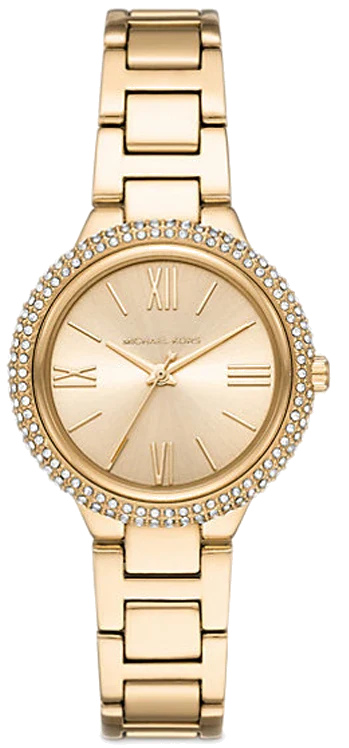 Michael Kors Taryn Quartz Gold Dial Gold Steel Strap Watch For Women - MK4459