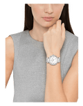 Guess Soho Silver DIal Stainless Steel Mesh Bracelet Watch For Women - W0638L1