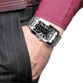 Emporio Armani Classic Black Dial Silver Stainless Steel Strap Watch For Men - AR0156
