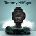 Tommy Hilfiger Jeans Analog Black Dial Black Silicone Strap Watch For Men - 1791763