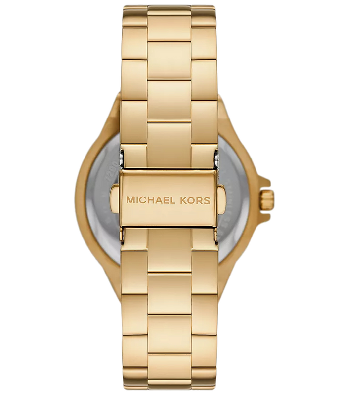 Michael Kors Lennox Gold Dial Gold Steel Strap Watch For Women - MK1062