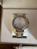 Versace Greca Action Chronograph Quartz Silver Dial Two Tone Steel Strap Watch for Men - VE3J00522