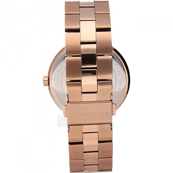 Michael Kors Garner Quartz Rose Gold Dial Rose Gold Steel Strap Watch For Women - MK6409