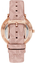 Michael Kors Pyper Quartz White Dial Pink Leather Strap Watch For Women - MK2859