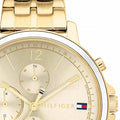 Tommy Hilfiger Madison Quartz Gold Dial Gold Steel Strap Watch For Women - 1782189