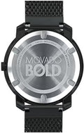 Movado Bold Black Dial Black Mesh Bracelet Watch For Men - 3600261