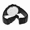 Armani Exchange Hampton Chronograph Black Dial Black Steel Strap Watch For Men - AX2164