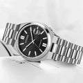 Citizen Tsuyosa Automatic Black Dial Silver Steel Strap Watch For Men - NJ0150-56E