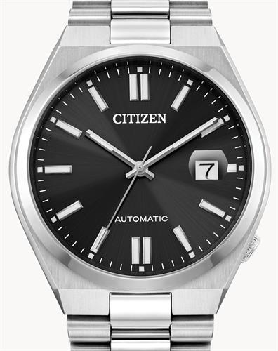 Citizen Tsuyosa Automatic Black Dial Silver Steel Strap Watch For Men - NJ0150-56E