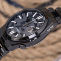 Citizen Tsuyosa Camouflage Black Dial Black Steel Strap Watch For Men - NJ0155-87E