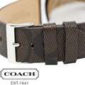 Coach Charles Black Dial Brown Leather Strap Watch for Women - 14602156