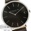 Coach Charles Black Dial Brown Leather Strap Watch for Women - 14602156