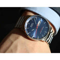 Mido Commander II Automatic Chronometer Blue Dial Silver Steel Strap Watch For Men - M021.431.11.041.00