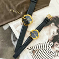 Gucci G Interlocking Grammy Special Edition Black Dial Black Leather Strap Watch For Men - YA133212