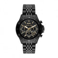 Michael Kors Bayville Chronograph Black Dial Black Steel Strap Watch For Men - MK8750