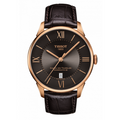 Tissot Chemin des Tourelles Powermatic 80 Brown Dial Brown Leather Strap Watch for Men - T099.407.36.448.00