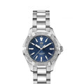 Tag Heuer Aquaracer Blue Dial Silver Steel Strap Watch for Women - WBD131D.BA0748