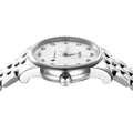 Mido Baroncelli III Automatic Diamonds White Dial Silver Steel Strap Watch For Women - M7600.4.66.1