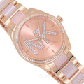 Michael Kors Janelle Analog Rose Gold Dial Two Tone Steel Strap Watch For Women - MK4731