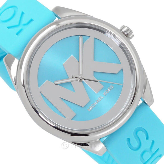 Michael Kors Janelle Quartz Blue Dial Blue Rubber Strap Watch For Women - MK7350