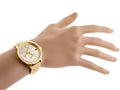 Tommy Hilfiger Madison Quartz Gold Dial Gold Steel Strap Watch For Women - 1782189