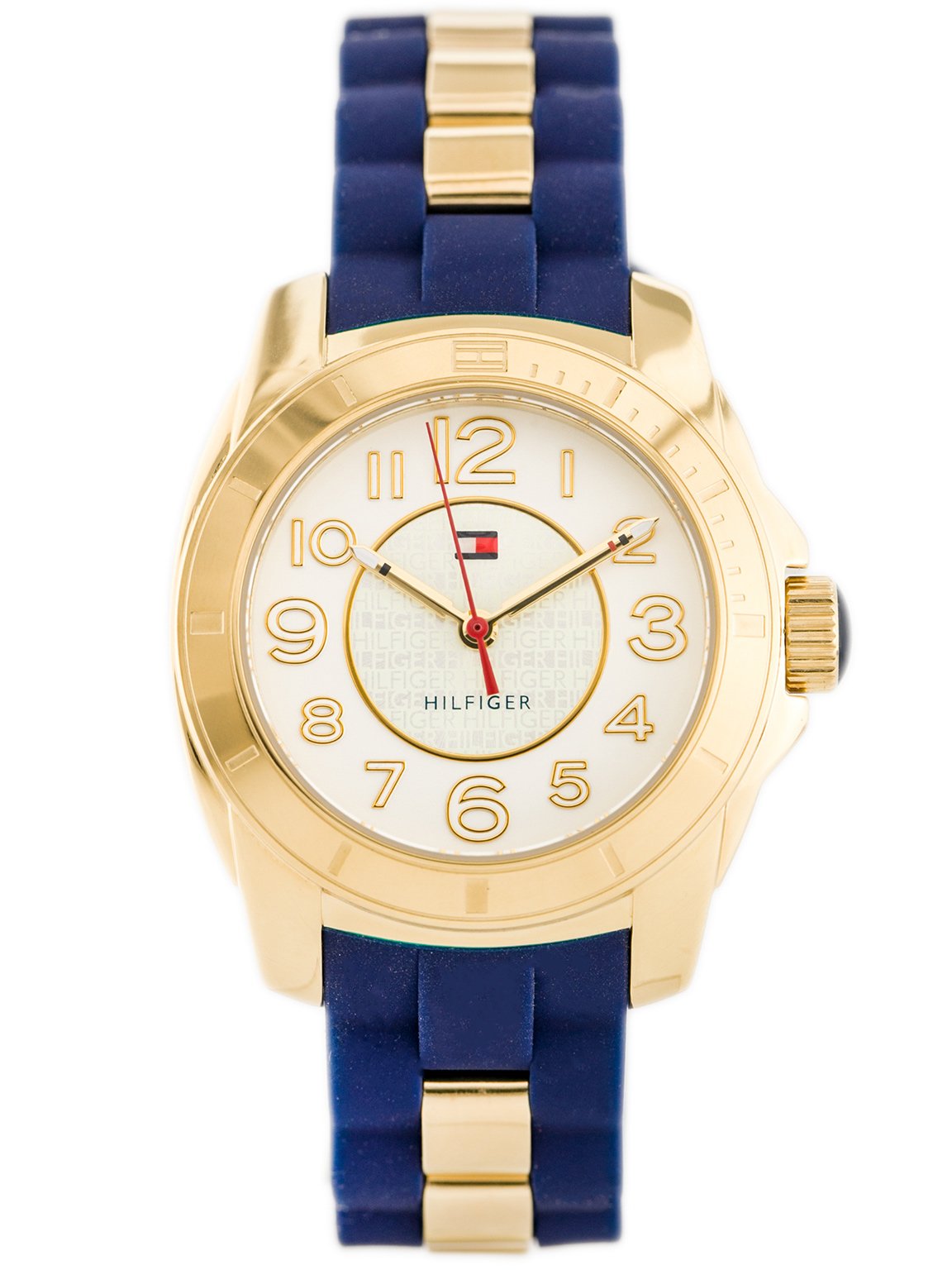 Tommy Hilfiger White Dial Two Tone Steel Strap Watch for Women - 1781307