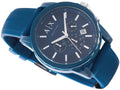 Armani Exchange Outerbanks Chronograph Blue Dial Blue Silicone Strap Watch For Men - AX1327