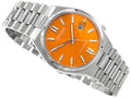 Citizen Tsuyosa Automatic Orange Dial Silver Steel Strap Watch For Men - NJ0151-88Z