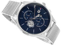 Tommy Hilfiger Weston Chronograph Blue Dial Silver Mesh Bracelet Watch For Men - 1710504