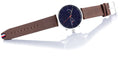 Tommy Hilfiger Chase Chronograph Grey Dial Brown Leather Strap Watch For Men - 1791487