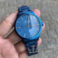 Armani Exchange Cayde Analog Blue Dial Blue Steel Strap Watch For Men - AX2702