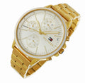 Tommy Hilfiger Carly White Dial Gold Stainless Steel Strap Watch for Women - 1781786